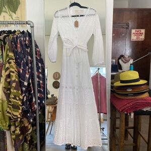 Temptation Positano Sesia Maxi Dress in Bianco